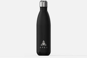 Apex hot/ cold water bottle - black (500ml)
